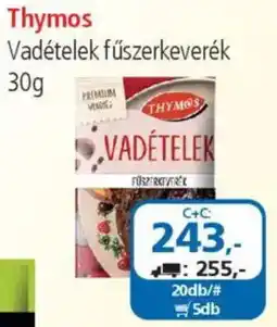 ÁRKLUB Thymos Vadételek fűszerkeverék ajánlat