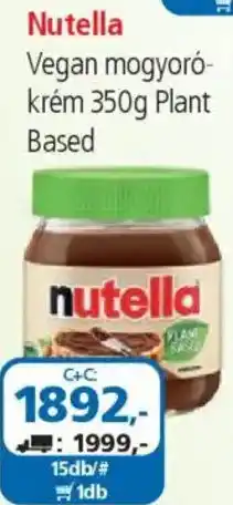 ÁRKLUB Nutella Vegan mogyorókrém ajánlat