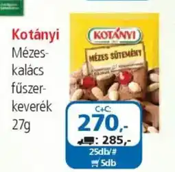 ÁRKLUB Kotányi Mézeskalács fűszerkeverék ajánlat