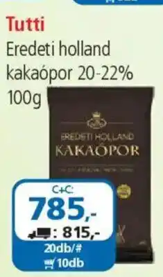 ÁRKLUB Tutti Eredeti holland kakaópor 20-22% ajánlat
