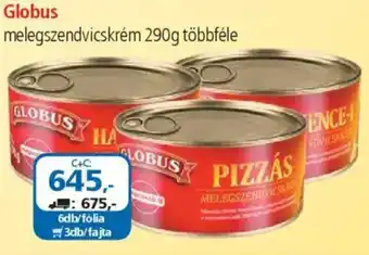 ÁRKLUB Globus melegszendvicskrém ajánlat