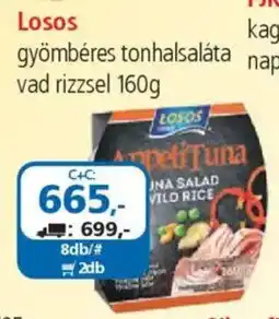 ÁRKLUB Losos gyömbéres tonhalsaláta napraforgóolajban vad rizzsel ajánlat