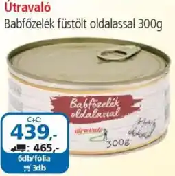 ÁRKLUB Útravaló Babfőzelék füstölt oldalassal ajánlat