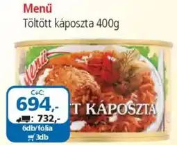 ÁRKLUB Menü Töltött káposzta ajánlat