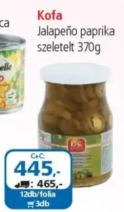 ÁRKLUB Kofa Jalapeño paprika szeletelt ajánlat