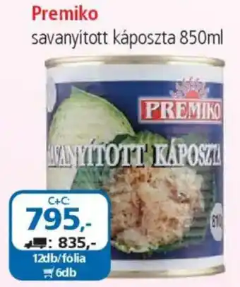 ÁRKLUB Premiko savanyított káposzta ajánlat