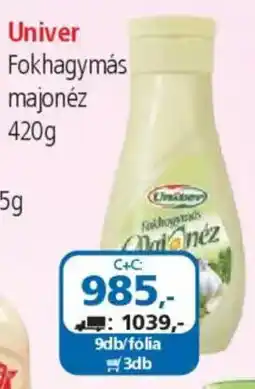 ÁRKLUB Univer Fokhagymás majonéz ajánlat