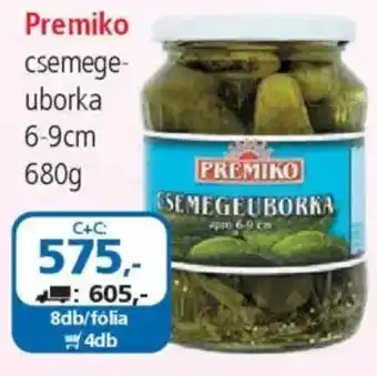 ÁRKLUB Premiko csemegeuborka ajánlat