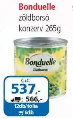 ÁRKLUB Bonduelle zöldborsó konzerv ajánlat