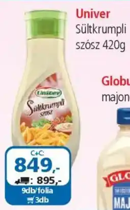 ÁRKLUB Univer Sültkrumpli szósz ajánlat
