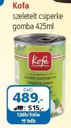 ÁRKLUB Kofa szeletelt csiperke gomba ajánlat