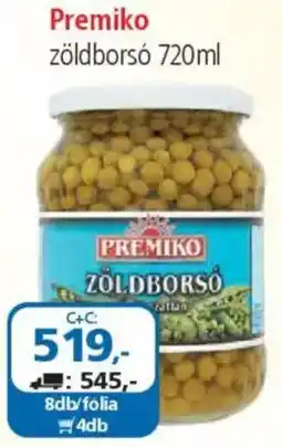 ÁRKLUB Premiko zöldborsó ajánlat