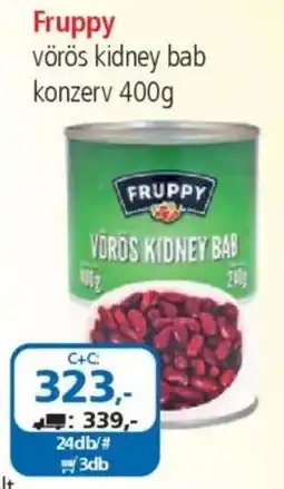 ÁRKLUB Fruppy vörös kidney bab konzerv ajánlat