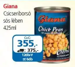ÁRKLUB Giana Csicseriborsó sós lében ajánlat