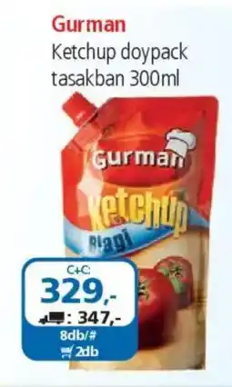 ÁRKLUB Gurman Ketchup doypack tasakban ajánlat
