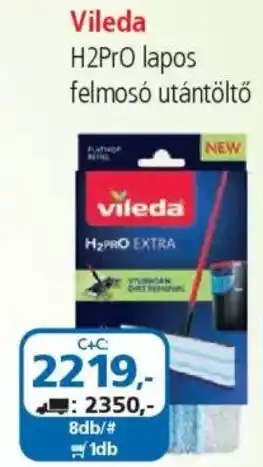 ÁRKLUB Vileda H2PRO lapos felmosó utántöltő ajánlat