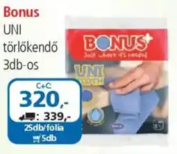 ÁRKLUB Bonus UNI törlőkendő ajánlat