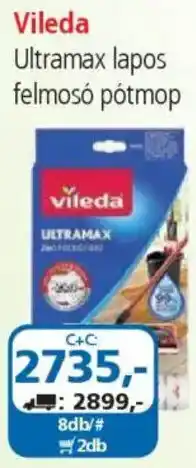 ÁRKLUB Vileda Ultramax lapos felmosó pótmop ajánlat