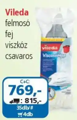 ÁRKLUB Vileda felmosó fej viszkóz csavaros ajánlat