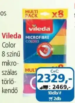 ÁRKLUB Vileda Color 8 színű mikroszálas törlőkendő ajánlat
