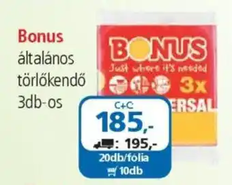 ÁRKLUB Bonus általános törlőkendő ajánlat