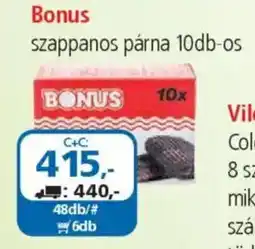 ÁRKLUB Bonus szappanos párna ajánlat