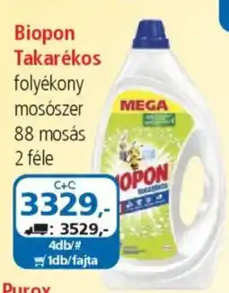 ÁRKLUB Biopon Takarékos folyékony mosószer ajánlat