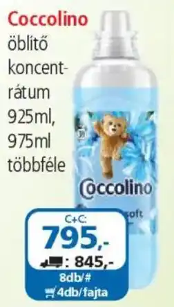 ÁRKLUB Coccolino öblítő koncentrátum ajánlat