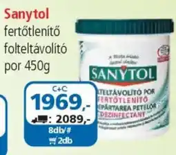 ÁRKLUB Sanytol fertőtlenítő folteltávolító por ajánlat