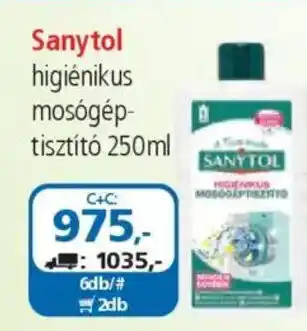 ÁRKLUB Sanytol higiénikus mosógéptisztító ajánlat