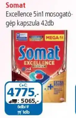 ÁRKLUB Somat Excellence 5in1 mosogatógép kapszula ajánlat