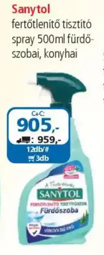 ÁRKLUB Sanytol fertőtlenítő tisztító spray ajánlat