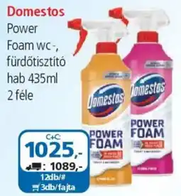 ÁRKLUB Domestos Power Foam wc-, fürdőtisztító hab ajánlat