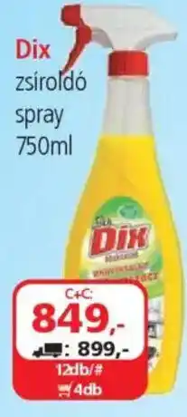 ÁRKLUB Dix zsíroldó spray ajánlat
