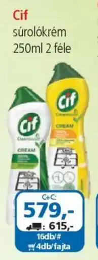 ÁRKLUB Cif súrolókrém ajánlat