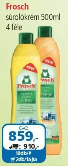 ÁRKLUB Frosch súrolókrém ajánlat