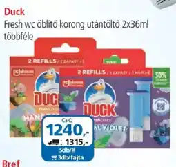 ÁRKLUB Duck Fresh wc öblítő korong utántöltő ajánlat