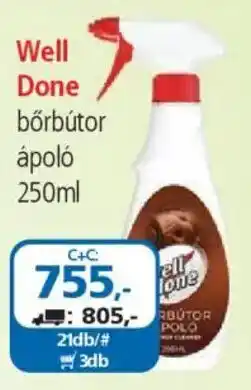 ÁRKLUB Well Done bőrbútor ápoló ajánlat