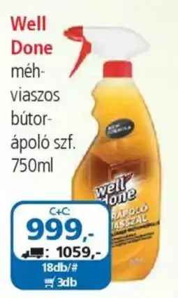 ÁRKLUB Well Done méhviaszos bútorápoló ajánlat