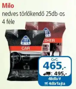 ÁRKLUB Milo nedves törlőkendő ajánlat