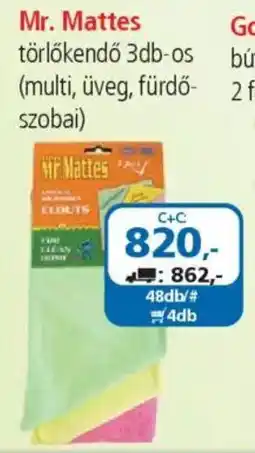 ÁRKLUB Mr. Mattes törlőkendő ajánlat