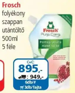 ÁRKLUB Frosch folyékony szappan utántöltő ajánlat
