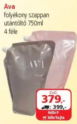 ÁRKLUB Ava folyékony szappan utántöltő ajánlat