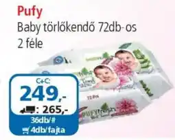 ÁRKLUB Pufy Baby törlőkendő ajánlat