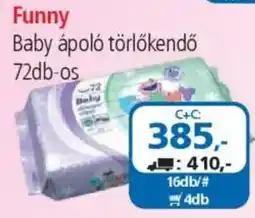 ÁRKLUB Funny Baby ápoló törlőkendő ajánlat