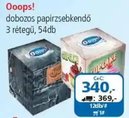 ÁRKLUB Ooops! dobozos papírzsebkendő ajánlat