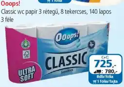 ÁRKLUB Ooops! Classic wc papír ajánlat