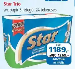 ÁRKLUB Star Trio wc papír ajánlat