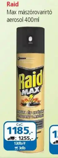 ÁRKLUB Raid Max mászórovarirtó aerosol ajánlat