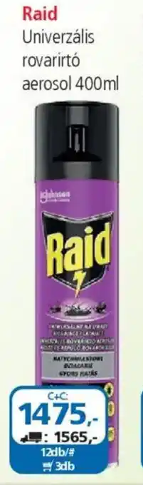 ÁRKLUB Raid Univerzális rovarirtó aerosol ajánlat